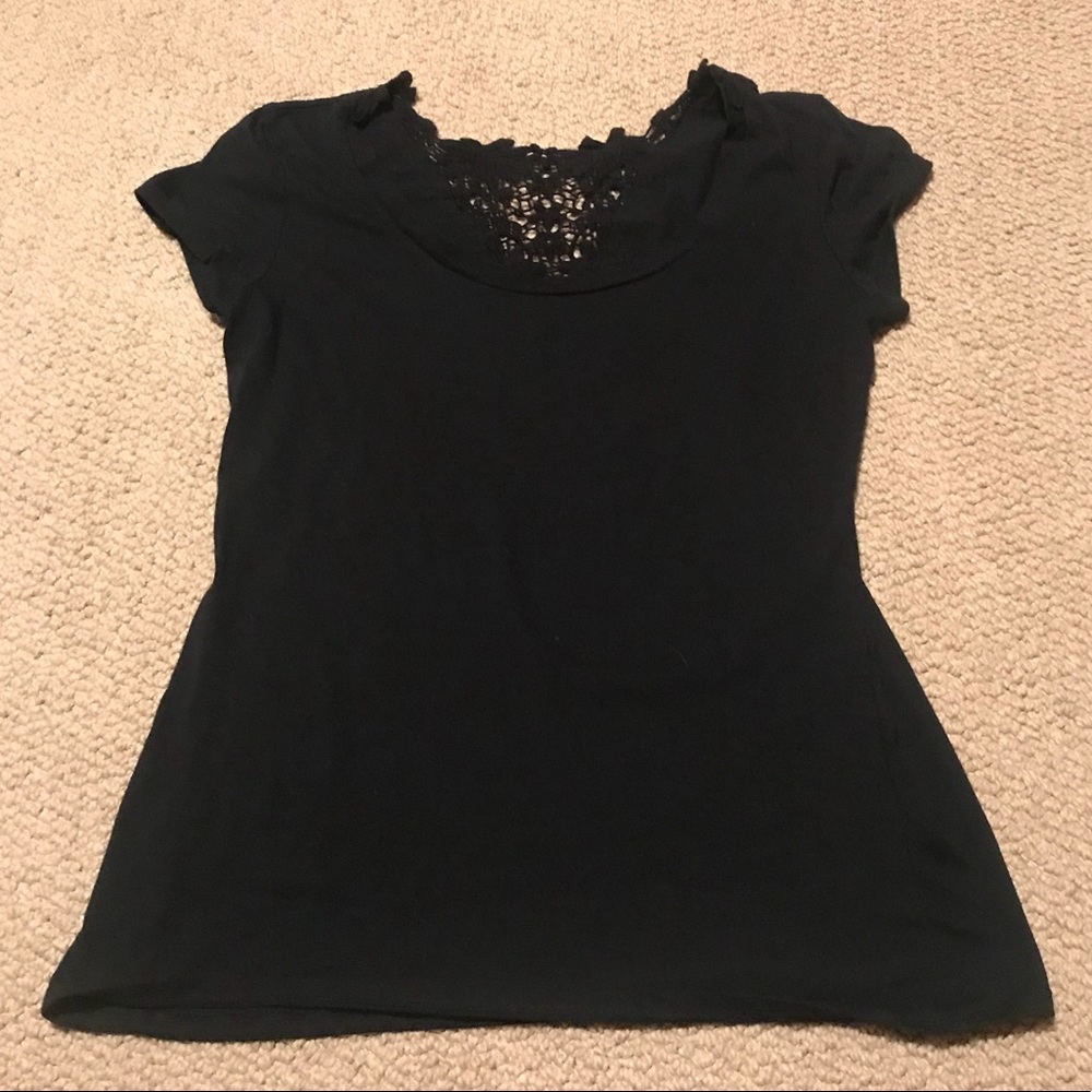 Shirt with lace back